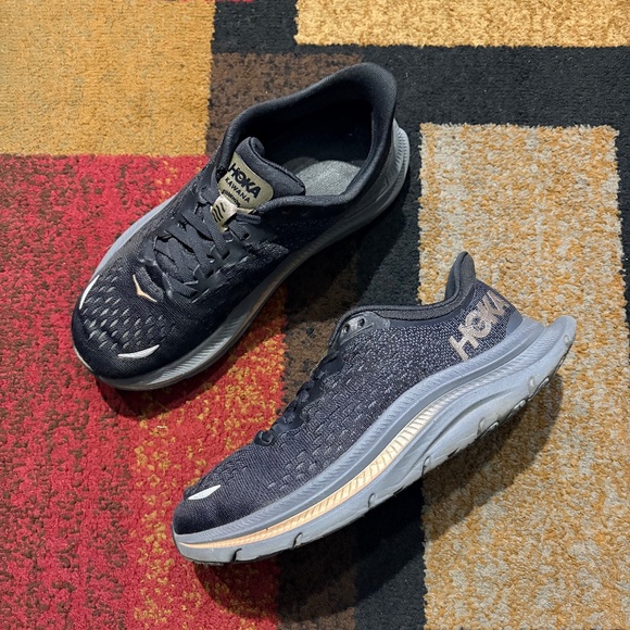 Hoka Shoes - Hoka Kawana Running Shoes – Black/Copper (Black/Gold) – Men’s 7.5 / Women’s 9